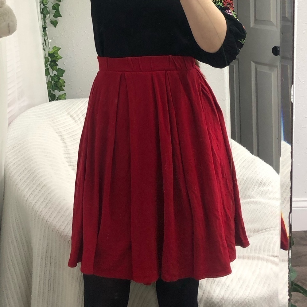 Red Circle Skirt View 2